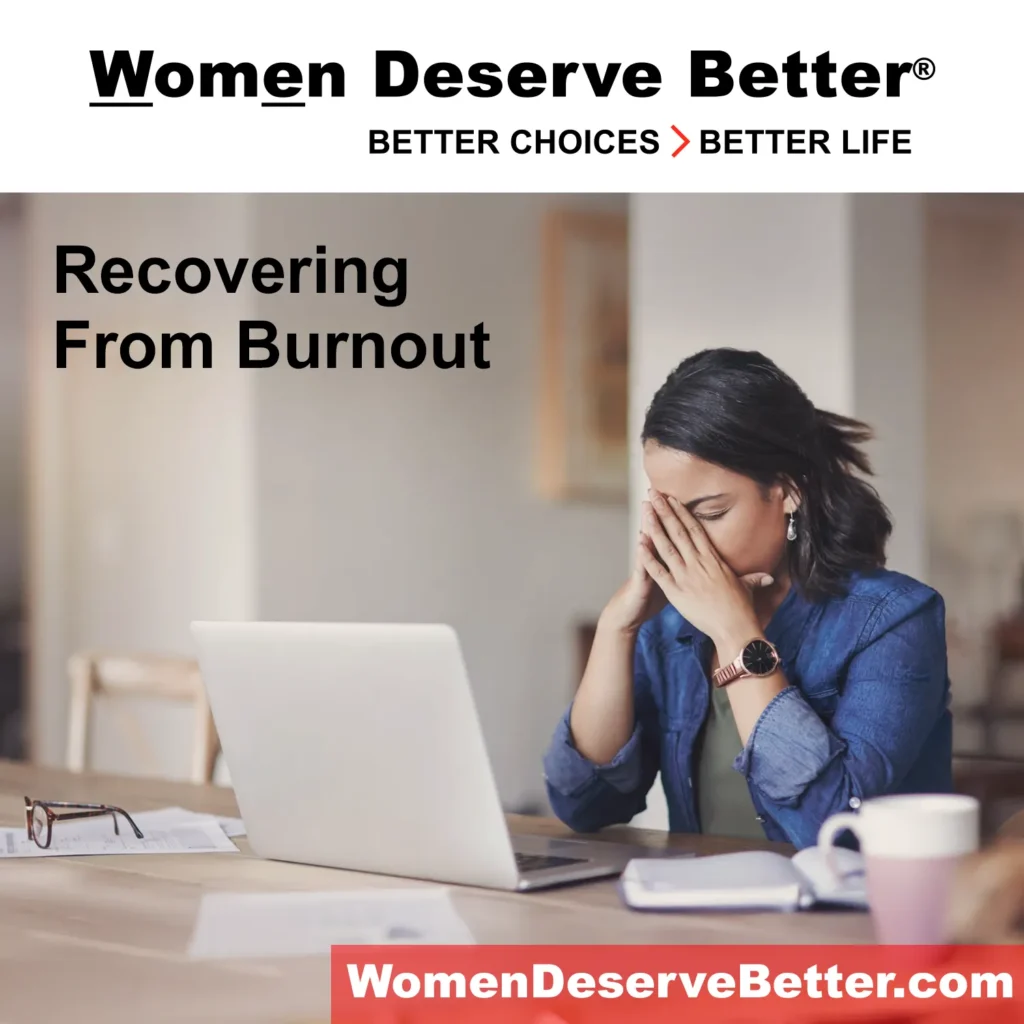 Recovering from Burnout graphic
